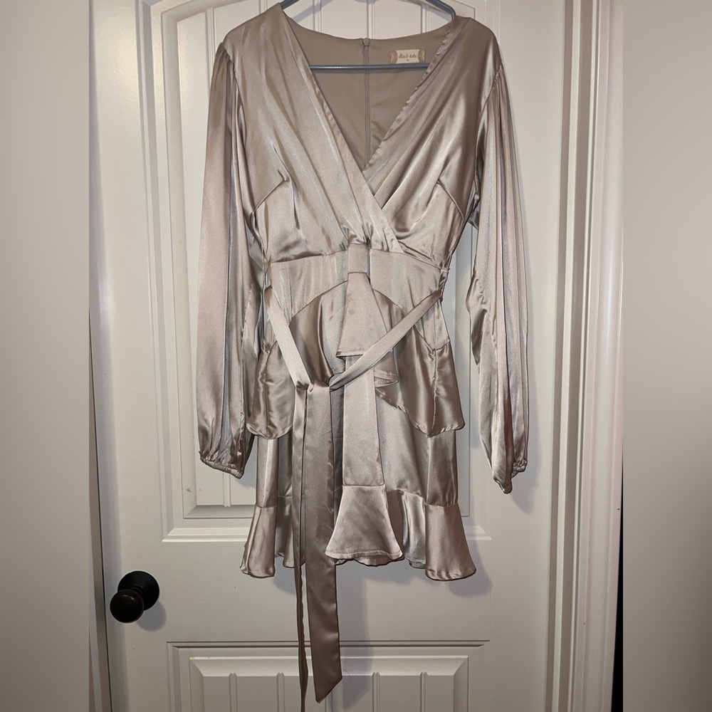 Altar'd State Shimmering Silver Dress